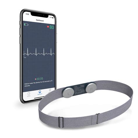 Wellue DuoEK Bluetooth ECG Monitor, Wearable Chest Strap Wireless Heart Health Monitor w Free ...