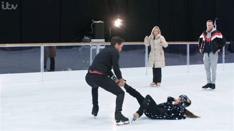 Dancing on Ice Fans turn off after Maura Higgins smashes head