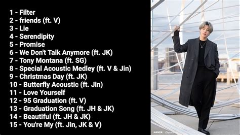 [Playlist] Jimin solo and Cover Song - YouTube