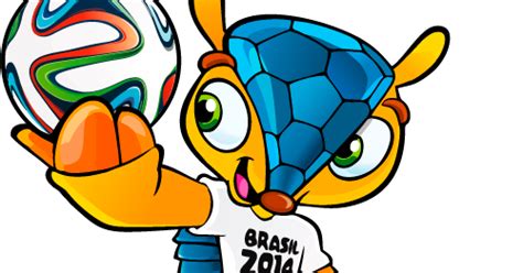 Fuleco, mascota oficial Brasil 2014 - Vector | Vector Clipart