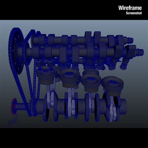 v8 engine work animation obj