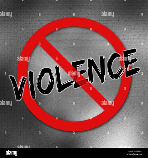 Stop violence poster Stock Photo - Alamy