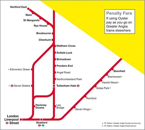 East Anglia - Abellio, NatEx, One & Gt Eastern train / rail maps