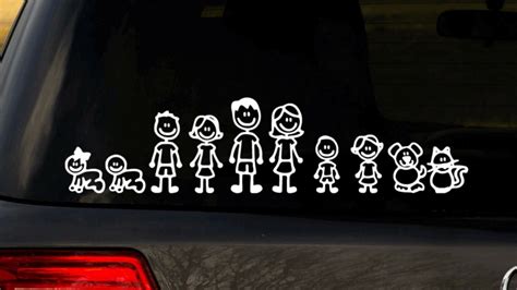 Sticker Family #1 - Vector Family - Car Decal - Rear Window - Oracal ...