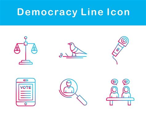 Democracy Vector Icon Set 20652507 Vector Art at Vecteezy