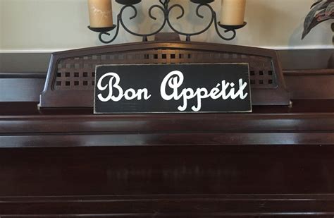 BON APPETIT French Francophile Country Decor Sign Plaque