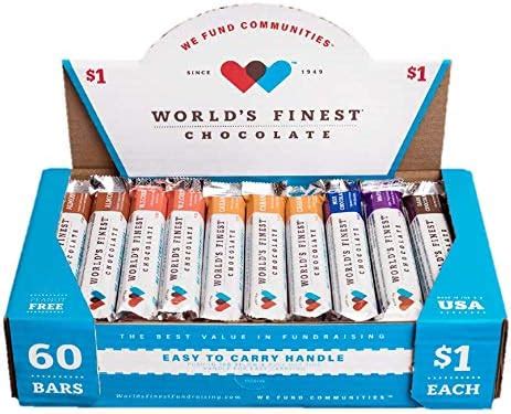 World's Finest Chocolate 60 Chocolate Bars With 20 Milk Chocolate ...