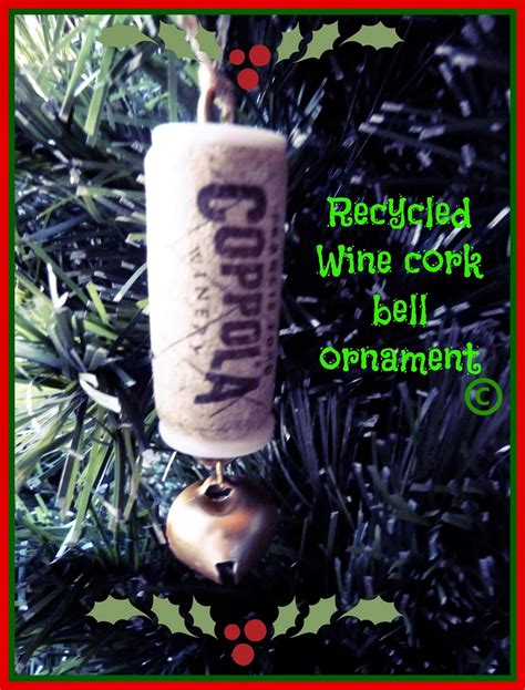 Make it easy crafts: Recycled wine cork Christmas bell ornament tutorial