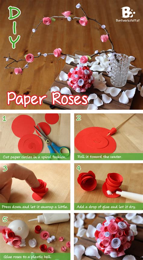 DIY Paper Roses Tutorial | colorful crafts