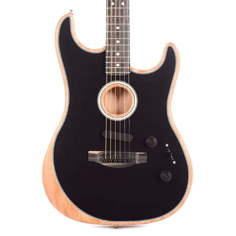 Fender Acoustasonic Stratocaster Black – Chicago Music Exchange