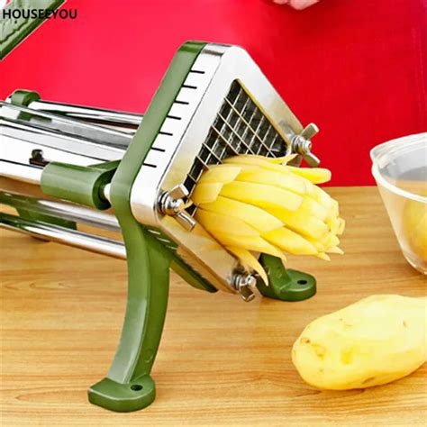 French Fry Potato Heavy Duty Fries Maker Vegetable Cutter Professional Grade Commercial Slicer ...