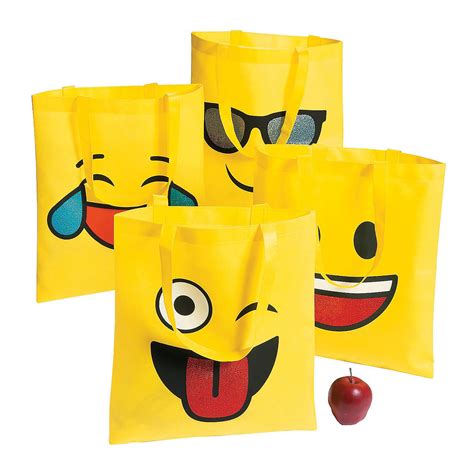 Large Emoji Tote Bags | Oriental Trading | Emoji gift bags, Large emoji, Emoji gifts