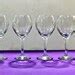 Vintage Crystal Clear Wine Glasses Sleek Design Vintage Barware Set of 4 - Etsy