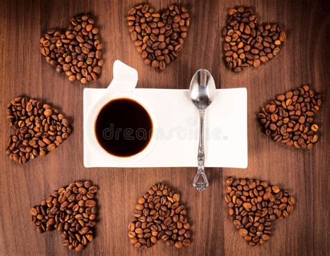 Coffee heart stock photo. Image of caffeine, heap, brown - 33749562