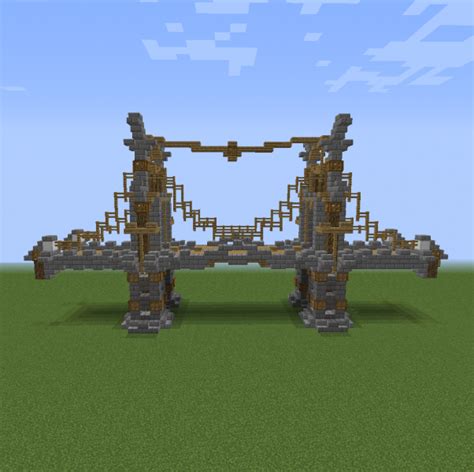 Medieval Bridge V1 - Blueprints for MineCraft Houses, Castles, Towers ...