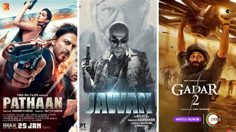 Highest-Grossing Hindi Movies of 2023: Jawan, Pathaan, Gadar 2 & More