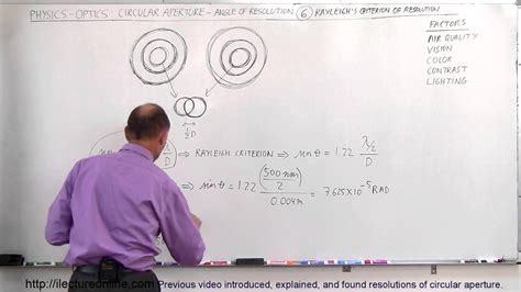 Physics - Optics: Circular Aperture - Angle of Resolution (6 of 6 ...