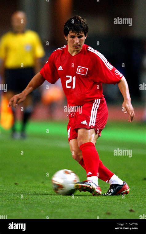 Soccer - FIFA World Cup 2002 - Quarter Final - Senegal v Turkey. Emre Belozoglu, Turkey Stock ...