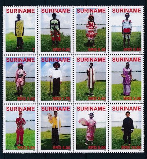 stamp: Suriname 2008 - Traditional Costumes