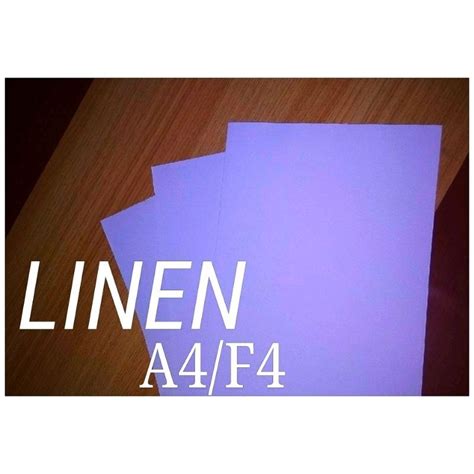 A4 And F4 Size linen Paper | Shopee Philippines
