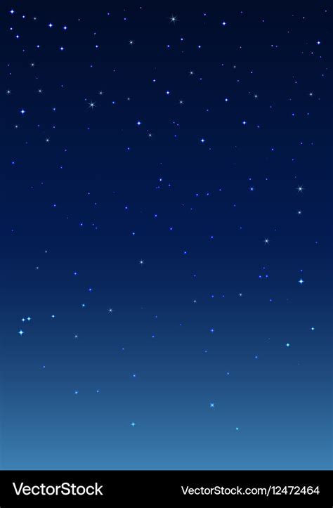 Night starry sky vertical background Royalty Free Vector