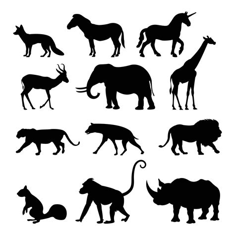 Animal Silhouette Vector Art, Icons, and Graphics for Free Download