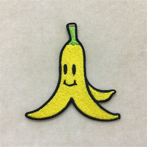 Banana Peel Mario Iron on Patch | Etsy