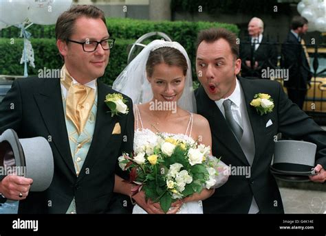 Estelle skornik with comedians vic reeves and bob mortimer hi-res stock ...