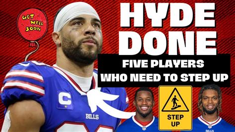 Micah Hyde INJURY UPDATE and FIVE players that need to STEP UP on Sunday - YouTube