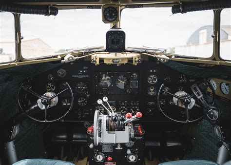 Inside the cockpit of the C-47 "That's all Brother" : r/aviation