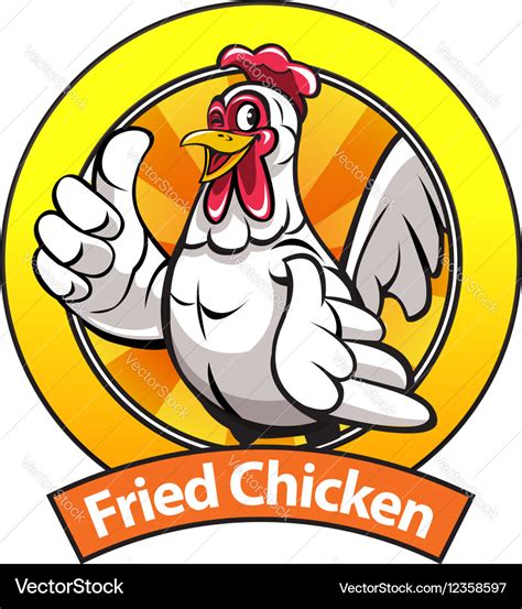 Fried chicken Royalty Free Vector Image - VectorStock