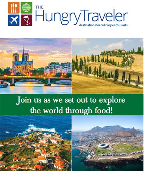 Itineraries - Available Now | The Hungry Traveler