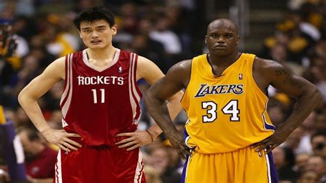 Every Yao Ming and Shaq 3 Pointer of Their Careers - YouTube