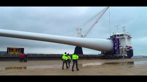 World's first wind turbine blade beyond 100 meters, built by LM Wind Power - YouTube