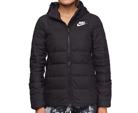 Nike Women's Sportswear Down Fill Hooded Jacket - Black | Catch.co.nz