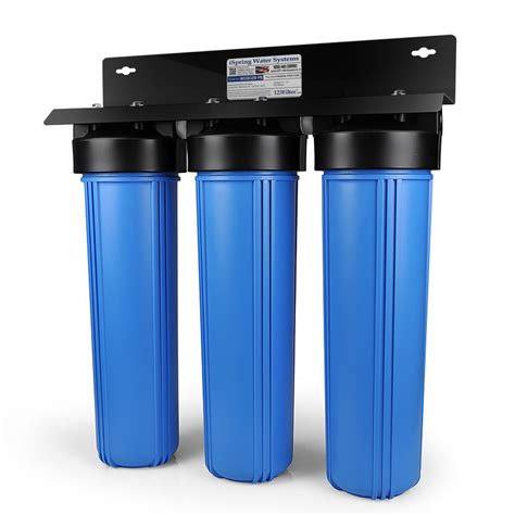 ISPRING 3-Stage 100,000 Gal. Big Blue Whole House Water Filter with ...