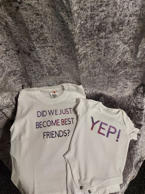 Did We Just Become Best Friends T-shirt and Baby Grow - Etsy