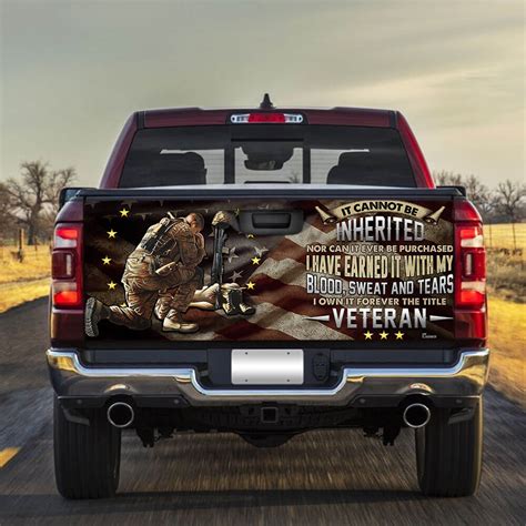 19 Truck Tailgate Decal Sticker Wrap Veteran - Home Decor, Apparel and ...