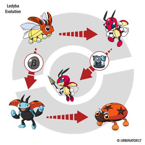 Ledyba Evolution by Urbinator17 on DeviantArt