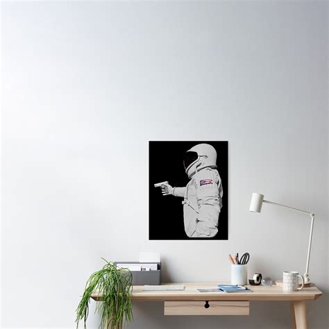 "Astronaut Gun Meme " Poster for Sale by dennieb | Redbubble