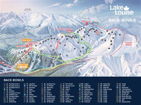 Lake Louise, Canada, Piste Map – Free downloadable piste maps.