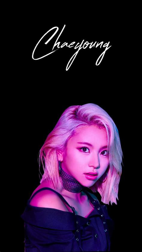 twice girl group black dark aesthetic wallpaper son chaeyoung rapper kpop #twice #once # ...