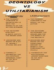 Deontology vs Utilitarianism 2 .pdf - Deontology vs Utilitarianism ...