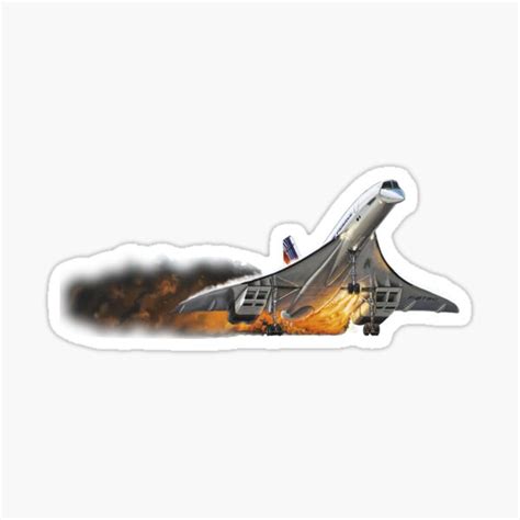 "Concorde Air France" Sticker for Sale by DrTigrou | Redbubble