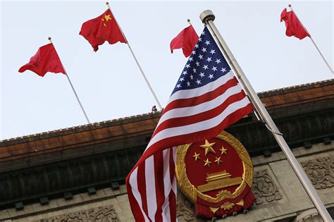 United States China Flags