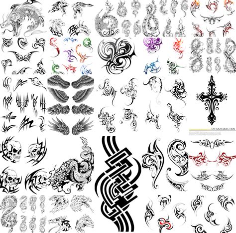 Tattoo collection vector – Free Download | VectorPicFree