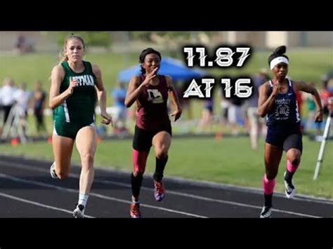 Abby Steiner Film: 16-Year Old Abby Wins 100m Final Ohio State ...