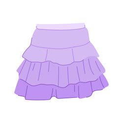 Cute skirt baby cartoon Royalty Free Vector Image