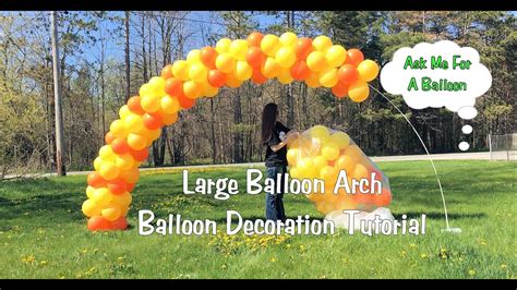 Large Balloon Arch Tutorial - Setup and Tear Down - YouTube