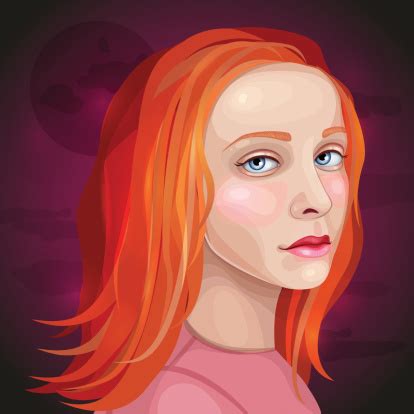 Ginger Girl Stock Illustration - Download Image Now - Adult, Adults Only, African Violet - iStock